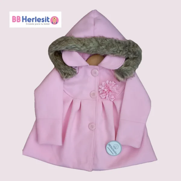 abrigo para niña color rosado - BBHERLESITO